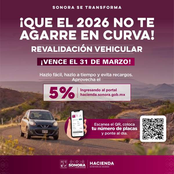 Aprovecha los últimos días de descuento y evita recargos en la revalidación vehicular 2026